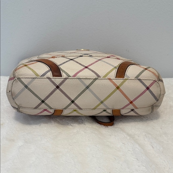 Coach Peyton Tattersall Stripe Shoulder Bag - Picture 5 of 8